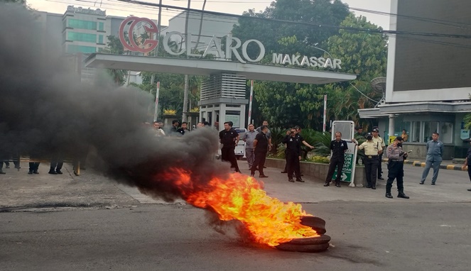 Demo di Hotel Claro Ricuh, Mahasiswa Tuntut Kasus Bocah Tewas Malah Dipukul Security