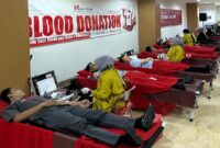Swiss-Belinn Panakkukang Makassar kembali menggelar aksi donor darah yang berlangsung di area lobi hotel, Selasa (6/5/2025)