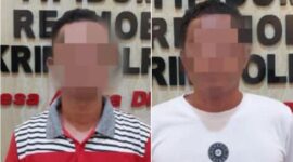 Dua pelaku penipuan dan penggelapan mobil diamankan oleh Unit Resmob Polres Gowa