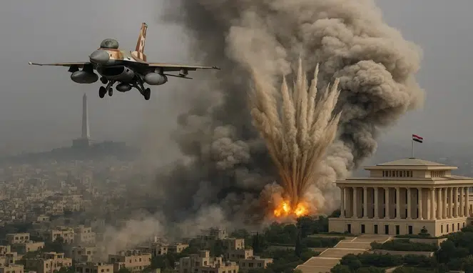 Foto ilustrasi - Jet Tempur Israel Gempur Area Dekat Istana Presiden Suriah