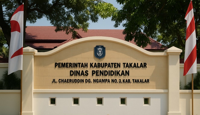 Kantor Dinas Pendidikan Kabupaten Takalar (Ist)