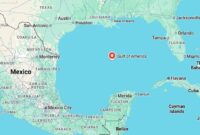 Tampilan platform peta Google Maps, Teluk Meksiko diubah menjadi Teluk Amerika