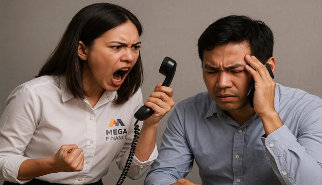 Foto ilustrasi – Oknum staf Mega Finance Makassar bentak konsumen lewat telepon