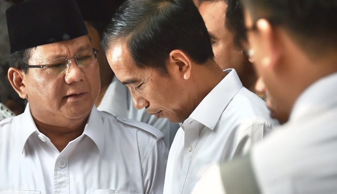 Prabowo Subianto saat bertemu dengan Jokowi (Ist)