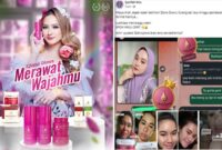 Foto kolase : Owner Qiana Glow’s, Syarifah Ikha dan Testimoni Produk Qiana Glow’s