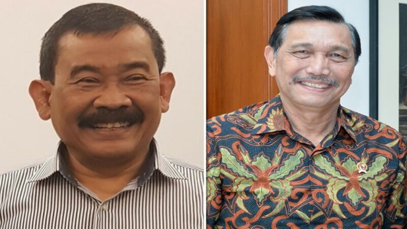 Foto Kolase - Mantan Danjen Kopassus Soenarko dan Luhut Binsar Pandjaitan