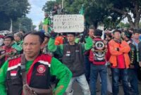 Foto Ilustrasi - Aksi Ojol di Jakarta (X/Jakartakeras)