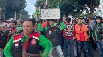 Foto Ilustrasi - Aksi Ojol di Jakarta (X/Jakartakeras)