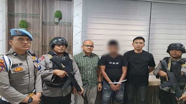 Pelaku pembacokan jaksa di Serdang Bedagai ditangkap (Foto Humas Polda Sumatera Utara)