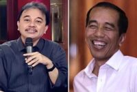 Foto kolase : Roy Suryo dan Jokowi