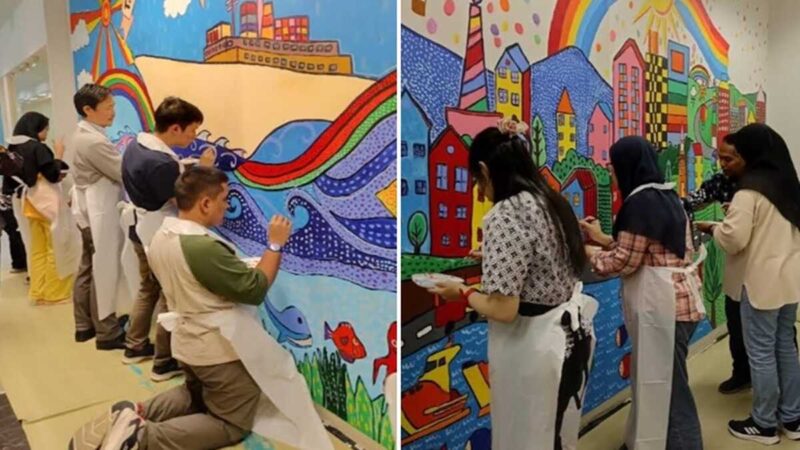 Foto kolase - 11 seniman berkebutuhan khusus dari komunitas Outsider Art JKT Meriahkan HUT ke-50 Tokio Marine Indonesia