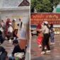 Tangkapan layar video – Wisatawan Indonesia Joget ala TikTok di Kuil Suci Bangkok 