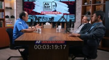 Tangkapan layar video sebuah perbincangan di kanal YouTube Akbar Faizal Uncensored 