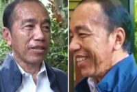 Foto kolase – Penampakan wajah Jokowi yang mengalami gangguan alergi kulit (Ist)