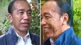 Foto kolase – Penampakan wajah Jokowi yang mengalami gangguan alergi kulit (Ist)