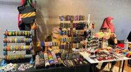Salah satu lapak kerajinan tangan ikut menyemarakkan Bazar Ekspo dan Workshop Kewirausahaan 