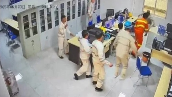 Video CCTV penikaman di PT IWIP Halmahera Tengah, Maluku Utara (Ist)