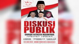 Poster diskusi publik Garuda Astacita Nusantara yang akan diadakan di Sulsel