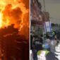 Foto kolase : Rudal Iran menghantam Tel Aviv dan Haifa warga panik berhamburan 
