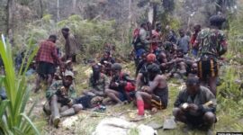 TPNPB-OPM saat berada di salah satu kawasan pegunungan Papua.