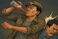 Foto ilustrasi – Kades di Kalteng Mabuk Miras Aniaya Warga