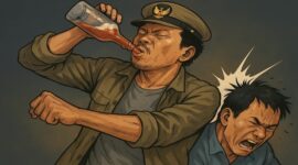 Foto ilustrasi – Kades di Kalteng Mabuk Miras Aniaya Warga