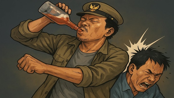 Foto ilustrasi – Kades di Kalteng Mabuk Miras Aniaya Warga