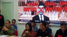 Aktivis 98 meminta Prabowo Subianto memecat menteri sontoloyo Fadli Zon (Ist)