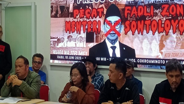 Aktivis 98 meminta Prabowo Subianto memecat menteri sontoloyo Fadli Zon (Ist)