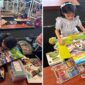 Suasana lomba mewarnai dalam acara “Back to School with Bernie” di Swiss-Belinn Panakkukang Makassar, Minggu (13/7/2025). 
