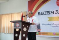 Ketua DPD PAPPRI Sulsel, Ilham Arief Sirajuddin saat memberi sambutan