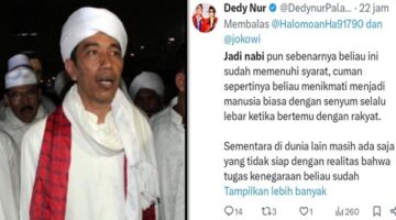 Foto Kolase – Jokowi disebut penuhi syarat jadi nabi