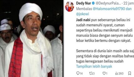 Heboh, Jokowi Disebut Penuhi Syarat Jadi Nabi