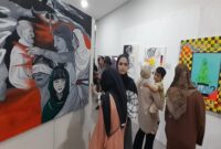 Pemeran REP #6 menampilkan 63 judul karya berupa lukisan, mix media, patung, kolase, digital art, video mapping, dan lain-lain.