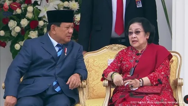 Potret keharmonisan Mega-Prabowo (Tangkapan layar/YouTube Sekretariat Presiden)