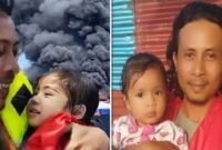 Foto Kolase – Sosok Pria “Pahlawan” Anak di KM Barcelona 5, Abdul Rahman Agu