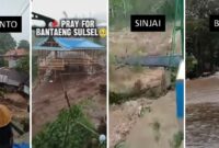 Foto kolase - Jeneponto, Bantaeng, Sinjai hingga Bone Dilanda Banjir dan Longsor