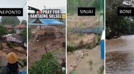 Foto kolase - Jeneponto, Bantaeng, Sinjai hingga Bone Dilanda Banjir dan Longsor
