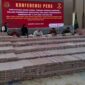 Tumpukan uang sebesar Rp1,3 triliun hasil sitaan Kejaksaan Agung dari Musim Mas Group dan Permata Hijau Group (Foto: Inilah.com/Rizki).