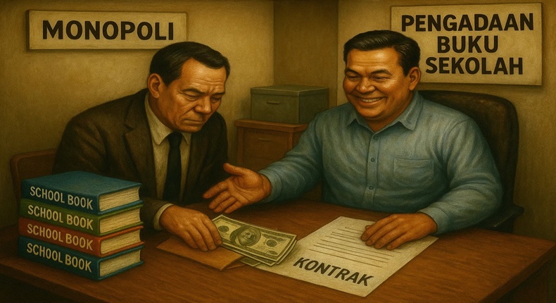 Foto ilustrasi - Monopoli Pengadaan Buku