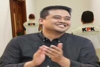 Foto kolase : Bobby Nasution dan KPK