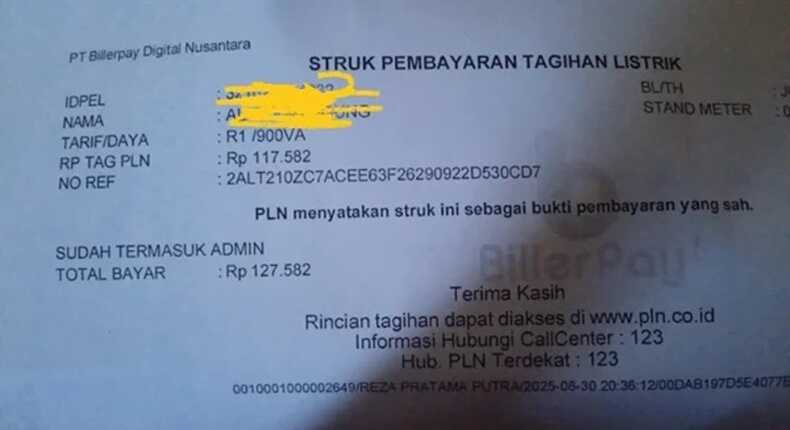 Bukti Struk Pembayaran