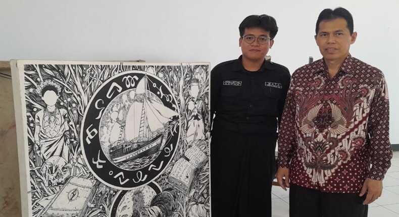 KisSA UIN Alauddin Makassar menggelar pameran dan workshop seni bertema Heterotopia di Perpustakaan Abdurrasyid Daeng Lurang, Gowa