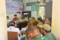 Mahasiswa KKN UNHAS saat mengadakan seminar program kerja di Desa Kaballokang Pakkabba, Kabupaten Takalar