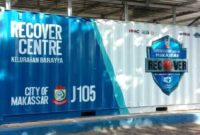 Salah satu proyek pengadaan recover kontainer di sejumlah titik di Kota Makassar (Ist/Net)