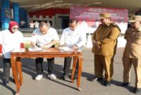 Penandatanganan kerjasama antara Dinas Koperasi Maros dan GAN Sulsel, disaksikan Bupati Maros dalam rangka penguatan Koperasi Merah Putih se-Kabupaten Maros.