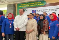 Jokowi saat menghadiri reuni Fakultas Kehutanan UGM yang ke-45 (X/Twitter)