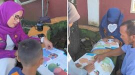 Foto Kolase : Inovasi PELURU memberikan solusi pendampingan kepada anak-anak yang terlambat bisa membaca.