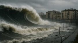 Foto ilustrasi – Tsunami 4 meter hantam Rusia Timur
