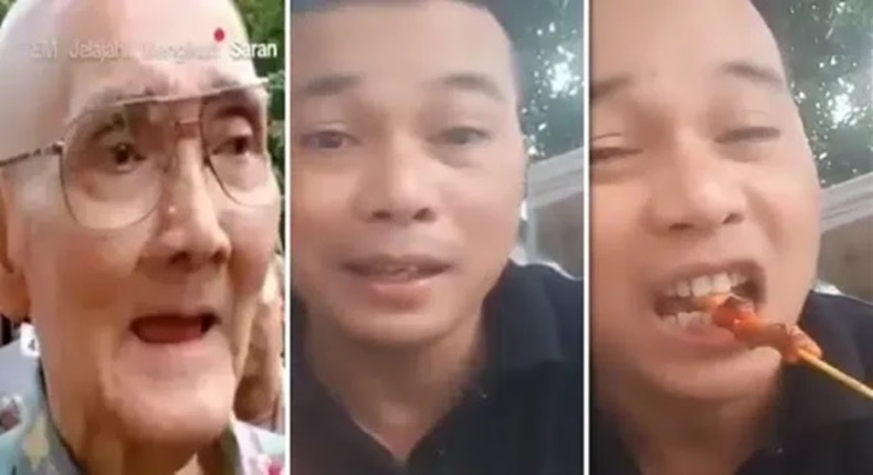 Foto kolase - Jenderal TNI (Purn) Try Sutrisno dihina Pria muda dengan sebutan Pak Tile dan mengancam mencopot giginya